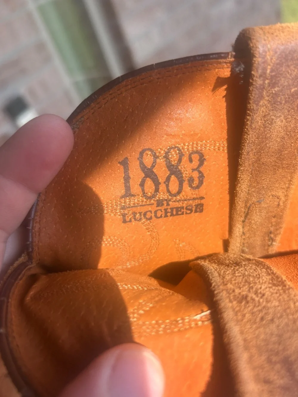 Men’s Lucchese 1883 Buffalo Roughout 9.5